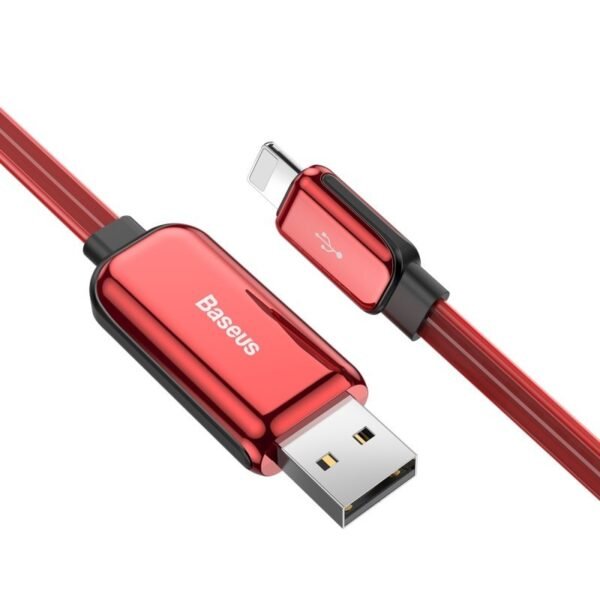 Compatible With , Compatible With , Baseus Flat Glowing 2.4A USB Cable For  Xs Max 8 Plus 1M Fast Charging Sync Data Line LED USB Cable For  SE 7 Cabo – Bild 6