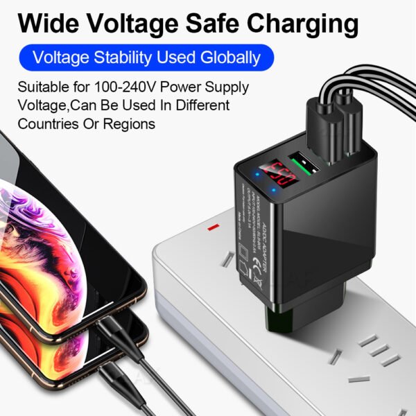 Mobile Phone Charger Digital Display Mobile Phone Charging Head – Bild 4