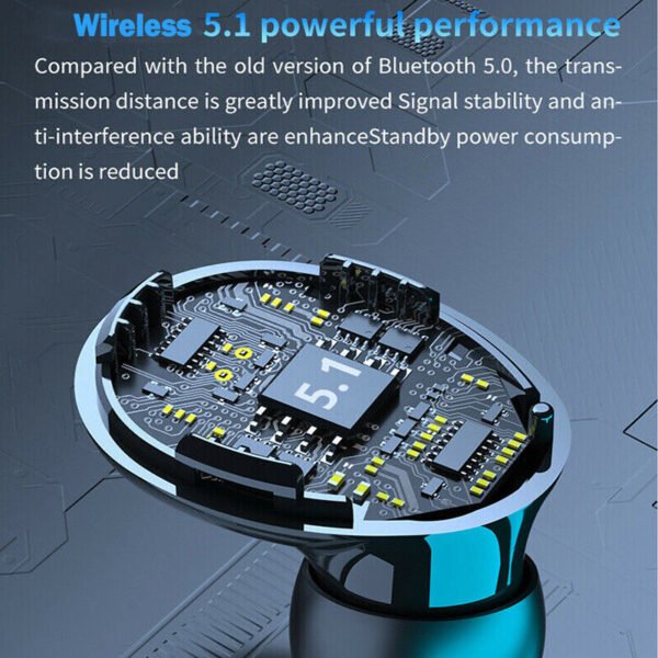 TWS Wireless 5.1 Waterproof Bluetooth Sports Waterproof Earphones – Bild 5