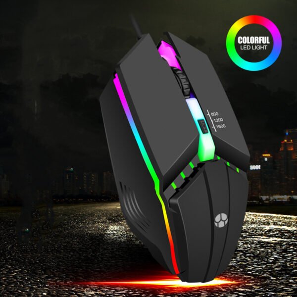 Wired Mouse Usb Glowing Computer Competitive Game – Bild 5