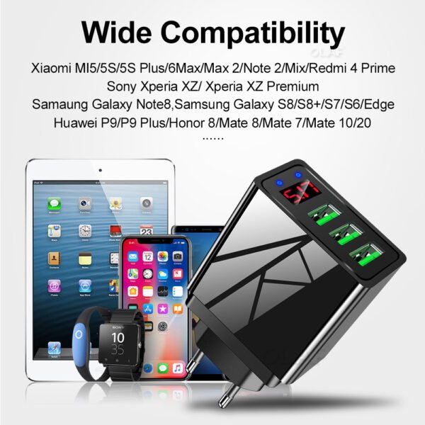 Mobile Phone Charger Digital Display Mobile Phone Charging Head – Bild 5