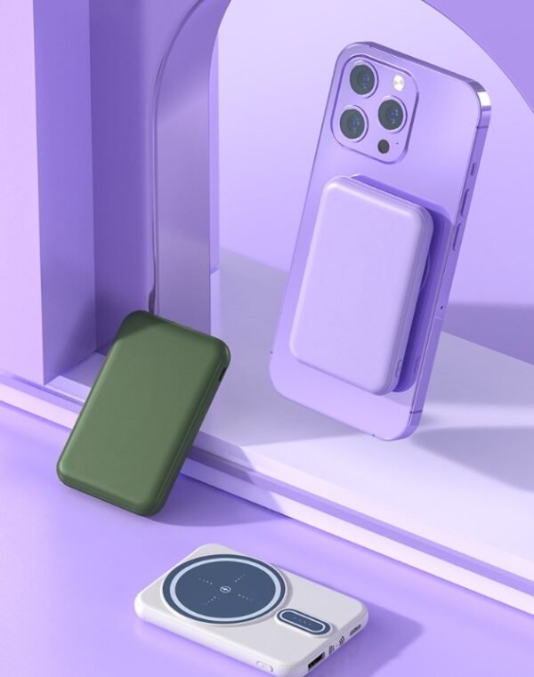 Magnetic Suction Charging Bank Wireless Charging Bank Mobile Power Supply – Bild 2