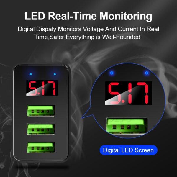 Mobile Phone Charger Digital Display Mobile Phone Charging Head – Bild 3