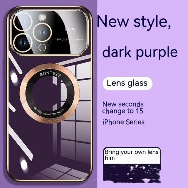 Apple 14 Phone Case Seconds To 15 Large Windows Baked Porcelain Without Logo Magnetic Suction Simple High – Bild 2