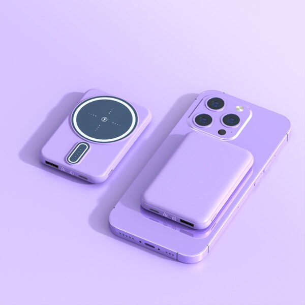 Magnetic Suction Charging Bank Wireless Charging Bank Mobile Power Supply – Bild 3