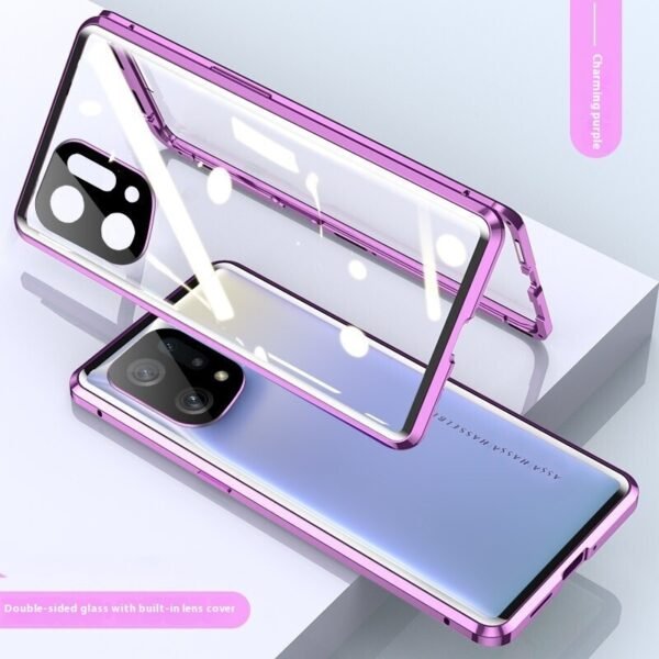 Phone Case Magnetic King Double-sided Glass Protection – Bild 4