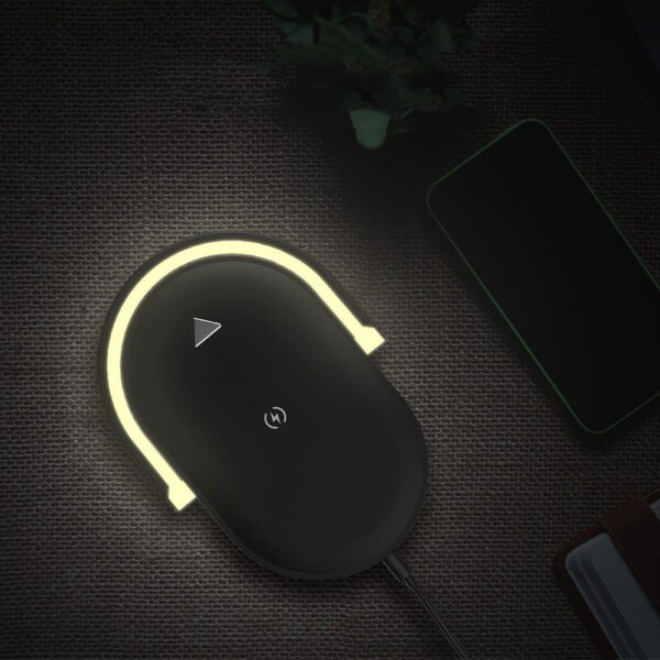 3 In 1 Foldable Wireless Charger Night Light Wireless Charging Station Stonego LED Reading Table Lamp 15W Fast Charging Light – Bild 10